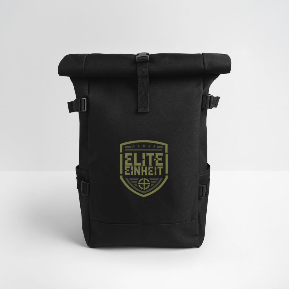 Elite Einheit - Brüderschaft Edition - Rolltop Rucksack - Schwarz