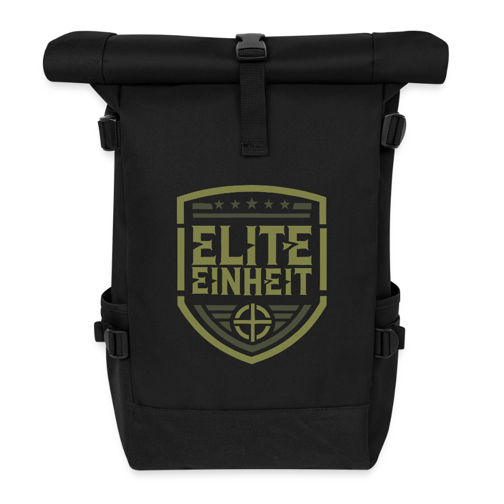 Elite Einheit - Brüderschaft Edition - Rolltop Rucksack - Schwarz