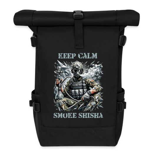 Calm Under Fire - Rolltop Rucksack - Schwarz