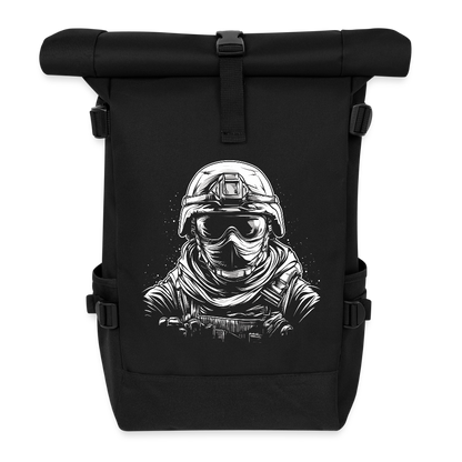 Krieger - Rolltop Rucksack - Schwarz