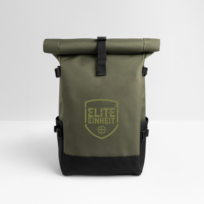 Elite Einheit - Brüderschaft Edition - Rolltop Rucksack - Olive/Schwarz