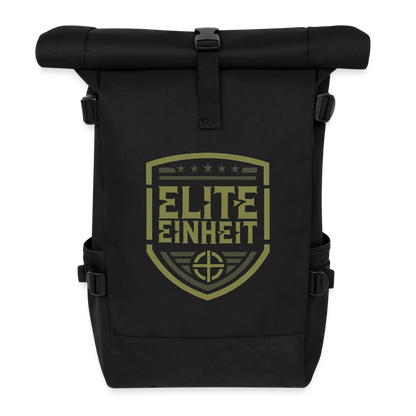 Elite Einheit - Brüderschaft Edition - Rolltop Rucksack - Schwarz