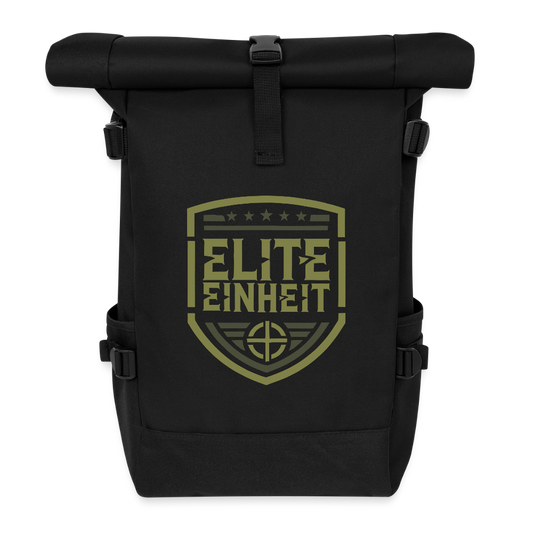 Elite Einheit - Brüderschaft Edition - Rolltop Rucksack - Schwarz